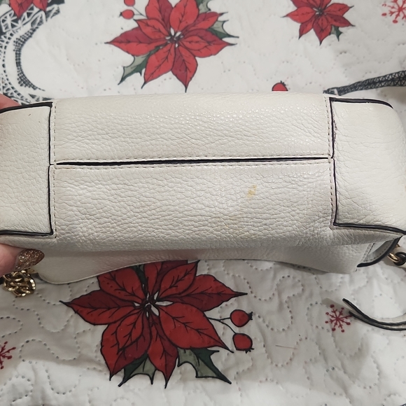White mk bag w gold studs - Picture 2 of 5
